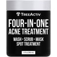 thumbnail image 2 of TreeActiv Four-in-One Acne Treatment, Wash, Scrub, Mask, and Spot Treatment, Heals Rosacea, Exfoliating Sugar, Face or Body, Natural Sulfur Clear Skin Cleanser, Bentonite (8 Oz), 2 of 2