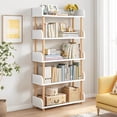 thumbnail image 1 of RWDSDWT Librero Organizador Minimalista de Madera, Librero Blanco de 5 Niveles, Bookshelf, Estante Organizador para Oficina, Sala de Estar, Estudio, 1 of 9
