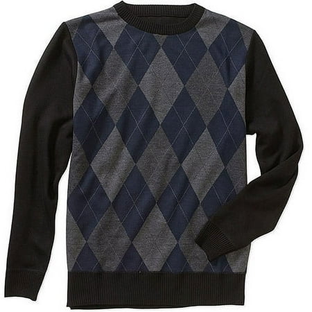 ^^big Men's Argyle Jacquard Cardigan Swe