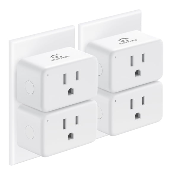 EIGHTREE Smart Plug 15A, Smart Plugs That Compatible with Alexa & Google Home & SmartThings, No Hub Required, WiFi Outlet with Remote Control, Timer