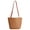 Brown, variant on Deago Women Summer Straw Beach Bucket Tote Bag Weave Handbag Shoulder Bag Purse (Khaki)