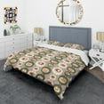 thumbnail image 3 of Designart 'Retro Abstract Design X' Mid-Century Modern Duvet Cover Set, 3 of 4