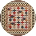 thumbnail image 1 of Ahgly Company Machine Washable Indoor Round Contemporary Chestnut Brown Area Rugs, 3' Round, 1 of 7
