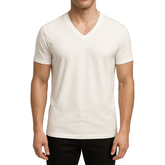 Big & Tall Man's Cotton V-Neck T-shirt (2-pack)