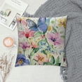thumbnail image 2 of Chilfamy Spring Outdoor Throw Pillow Covers Garden Flowers Farmhouse Patio Decorative Cushion Covers Home Decor Couch for Sofa Bedroom Livingroom 24x24in, 2 of 5