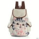 thumbnail image 3 of Mochila Con Estampado De Gato De Dibujos Animados Kawaii, Bolsa De Viaje De Almacenamiento Informal, Mochila Escolar Que Combina Con Todo, 3 of 4