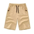 thumbnail image 2 of UACY Athletic Shorts for Boys Wide Leg Elastic Waist Basketball Shorts Running Loose Casual Pocket Knee Length Pants, 2 of 8