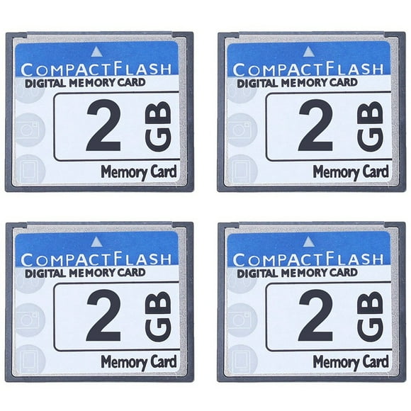 4X Carte Mémoire Compact Flash 2 Go Professionnelle pour Appareil Photo, Machine Publicitaire, Carte Informatique Industrielle