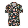 thumbnail image 2 of Daiia Autumn Forest Pattern Men’s Polo Shirts,Solid Deck Shirt,Classic Fit, Breathable Cotton Polo for Casual and Sport Wear-Small, 2 of 7