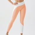 thumbnail image 2 of UAMVSH Yoga Leggings for Women Color Block Gym Athletic High Waist Slimming Pants Comfy Stretchy Skinny Running Workout Pants, 2 of 6