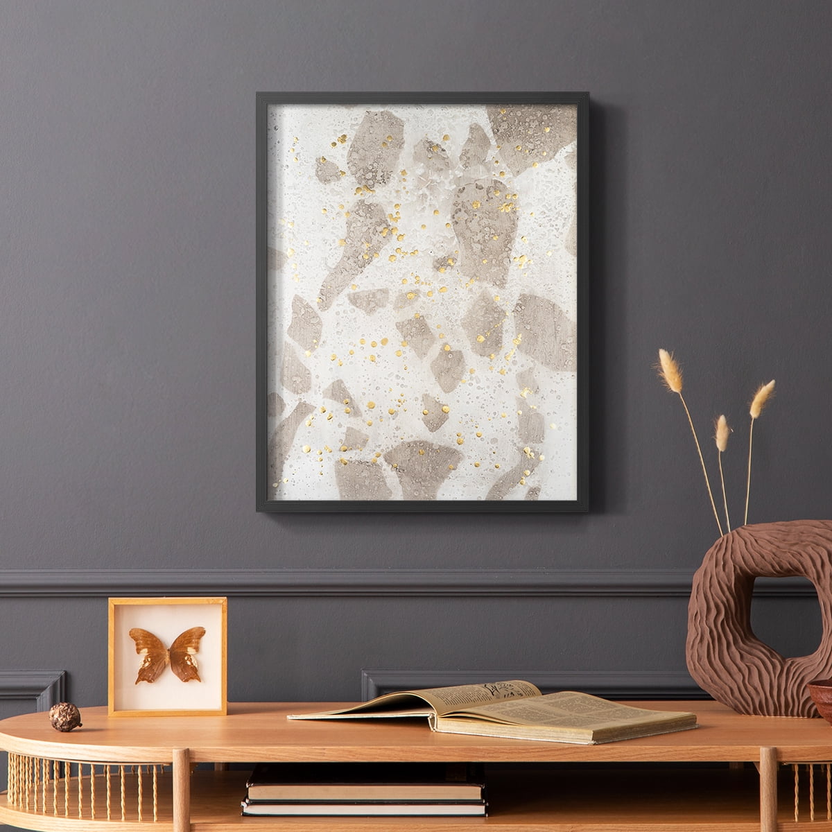 Chordata II Framed Print in Black Solid Wood Framed Print No Nail Hanging