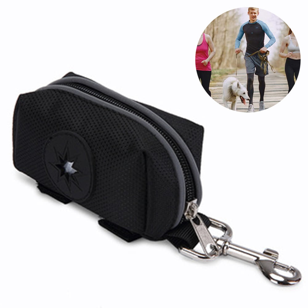 Pet Waste Dispenser Led Flashlight Disposable Poop Bags for Dogs with Belt Clip 