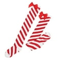 thumbnail image 3 of Sakmal Knee High Tights for Women Christmas Red Warm Pantyhose Striped Soft Tight for Women, 3 of 8