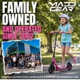 thumbnail image 5 of Madd Gear Metro Cruise 250 Folding Kick Scooter with Suspension, 200mm Wheels, Adjustable Handlebar, Black Pink, 5 of 10