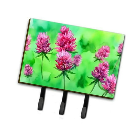 Carolines Treasures DAC1712TH68 9 x 6 in. Unisex Vermont Red Clover in Watercolor Leash or Key Holder