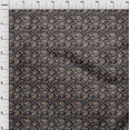 thumbnail image 4 of oneOone Polyester Spandex Black Fabric Asian Suzani Craft Projects Decor Fabric Printed By The Yard 56 Inch Wide, 4 of 5