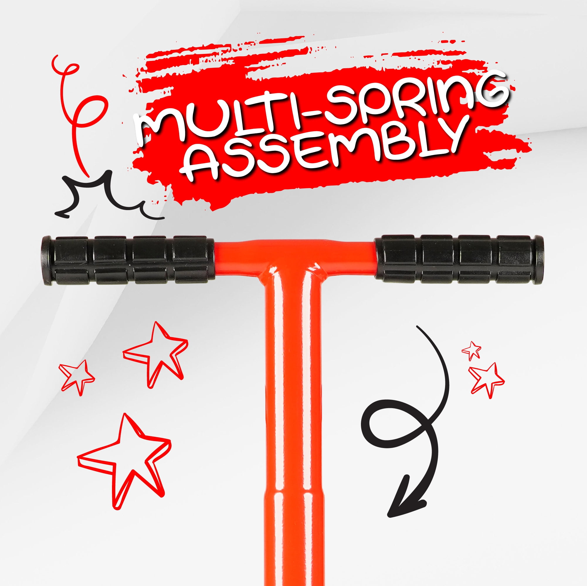Madd Gear Pogo Stick -Red/Black- For Kids 8 and Up - Unisex