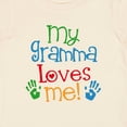 thumbnail image 4 of Inktastic My Gramma Loves Me Grandson Granddaughter Boys or Girls Baby T-Shirt, 4 of 5