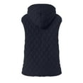thumbnail image 4 of larppty Puffer Vest Women Sleeveless Zip Up Quilted Jackets with Pockets Fall Comfy Coats Winter Warm Lightweight Outerwear (Navy, XL), 4 of 6
