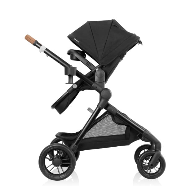 Evenflo Pivot Xpand NXT Travel System featuring LiteMax NXT Infant Car Seat, Coal Black