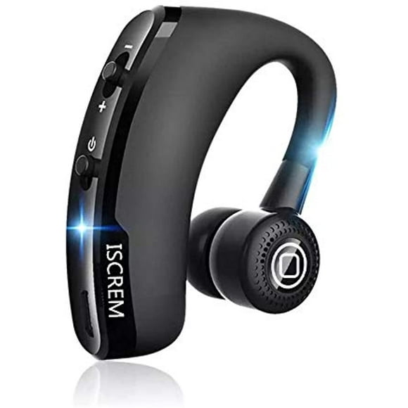 Écouteurs Bluetooth, Réponse Vocale du Casque Monophonique d'Affaires Sans Fil dans les Écouteurs pour Conduire des Écouteurs à Réduction de Bruit de Batterie de 10 Heures