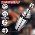 thumbnail image 3 of Cocktail Shaker Acero Inoxidable 550 ml con Colador Integrado Shaker Boston para Coctelería en Casa Bar o Fiesta, 3 of 7