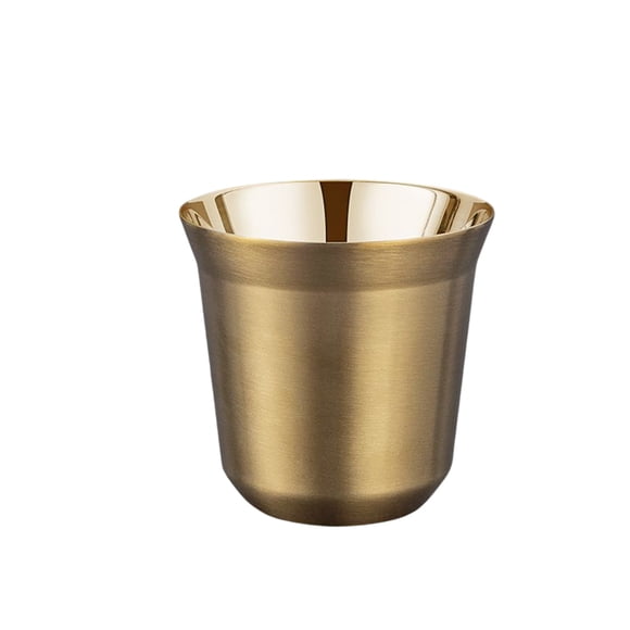 Bearachild Tazas de café de doble pared, botella apta para lavavajillas, 80ML, té, leche, agua, anillo para beber, taza de aislamiento bucal Type2 NO2