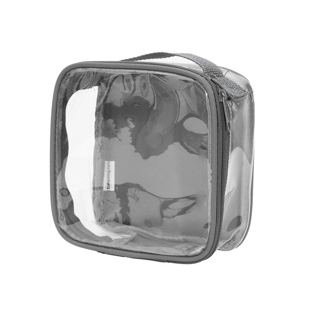 Neceser de viaje EZpacking transparente aprobado por la TSA 3-1-1 gris