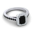 thumbnail image 3 of 2.95 Ct Natural Diamond Black Onyx Gemstone Beautiful Anniversary Ring for Women Solid 18K White Gold Size 8 by Diamond-Capitals, 3 of 8