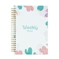 thumbnail image 2 of CSCHome Durable Planner 2023-2024, Coil A5 Notebook, Fine Floral Printing Hard Cover Weekly Planner , Flat 180° Spreadable for Students, Office Workers, 2 of 9