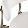 thumbnail image 4 of Meridian Furniture Lupita Off White Vegan Leather Counter Stool (Set of 2), 4 of 8