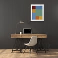 thumbnail image 3 of Grayscale 25x32 White Modern Wood Framed Museum Art Print Titled - Bright Blocks IX, 3 of 4