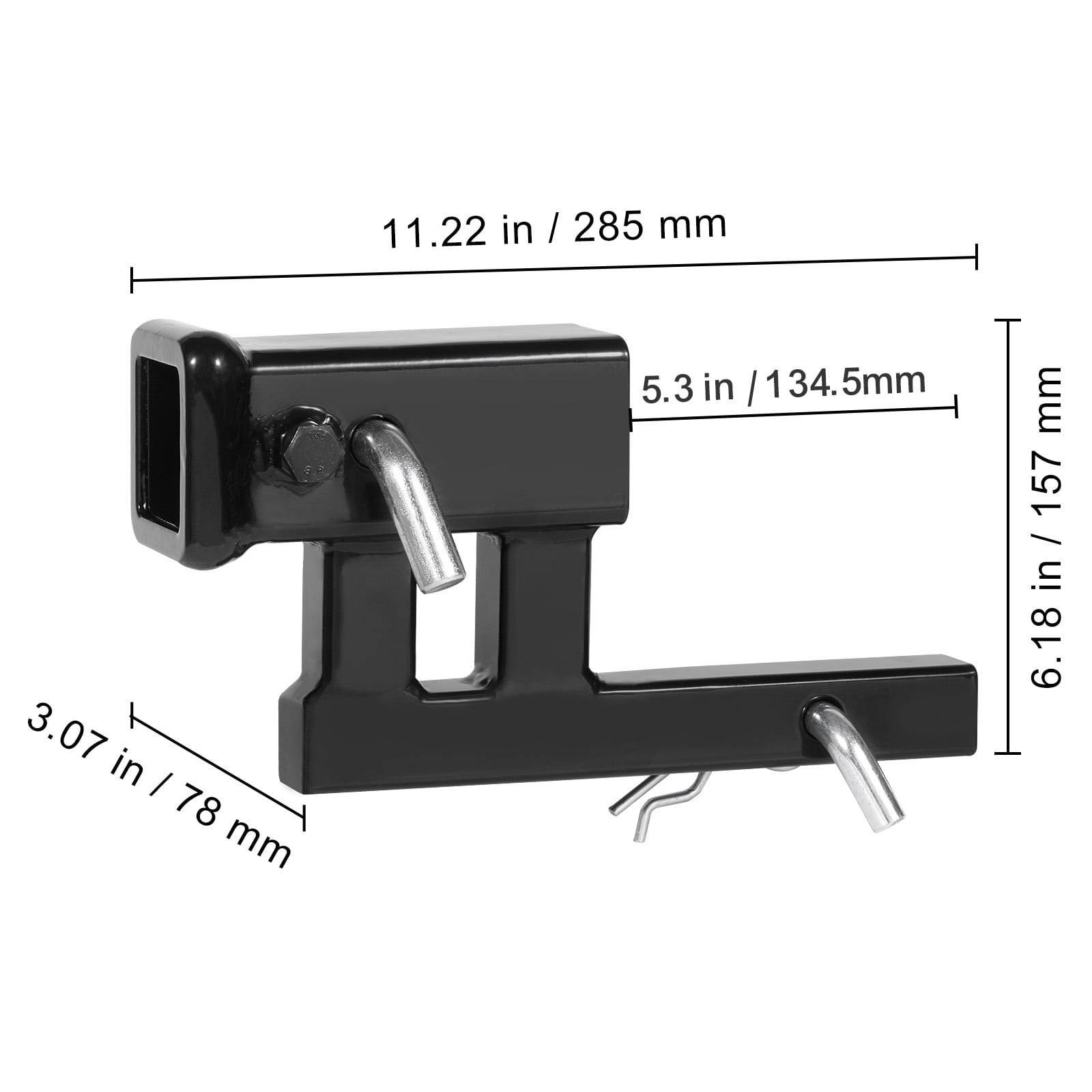 4.25" Rise & Drop Hitch 2 Inch Receiver,Trailer Hitch Extender/Towing