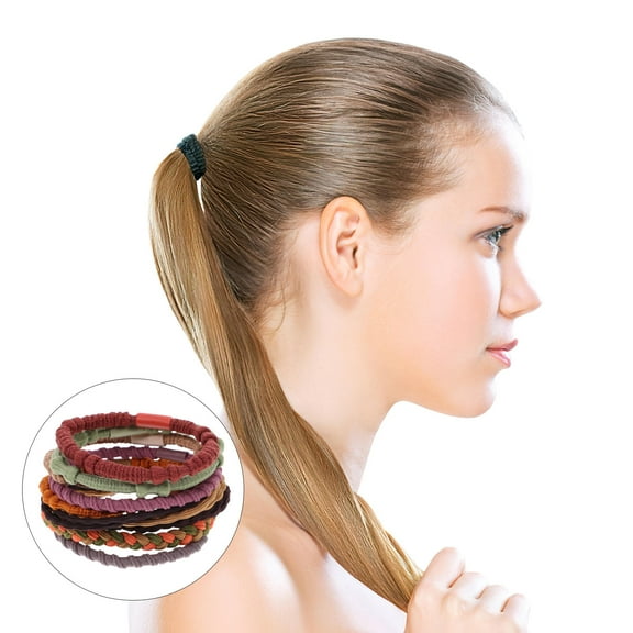 Milisten 20 Pcs Small Hair Ponytail Holders Braid Support Nylon Assorted Color for Women Everyday Use