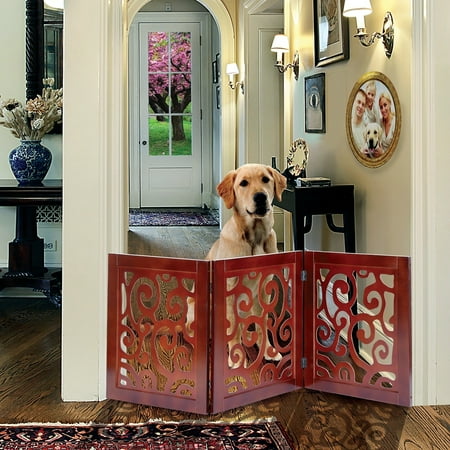 UPC: 0084358048020 | Scrolled Wooden Adjustable Gate