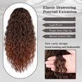 thumbnail image 6 of Ponytail Extension for Black Women Drawstring Ponytail Long Curly Wavy Ponytail 20Inch Synthetic Clip in Ponytail Hair Extensions, 6 of 7