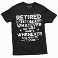 thumbnail image 3 of Men's funny retirement T-shirt Gift for husband retired hubby funny gift Christmas Birthday tee (Medium Military Green), 3 of 7