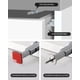 thumbnail image 5 of (Metal, paquete de 10) Pestillos de empuje magnéticos para gabinetes Jiayi Push to Open Gabinete Hardware Push Touch Pestillo Cocina Puerta Push Release Pestillo, 5 of 5