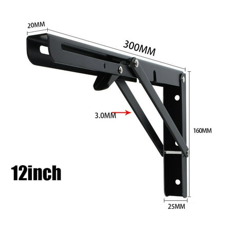 

1xCampervan Folding Bracket Table Shelf Motorhome Caravan Finish Stainless Steel 12inch