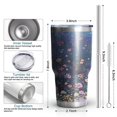 thumbnail image 6 of 30oz Pioneer Flower Tumblers Stainless Steel Tumbler with Lid and Straw,Vacuum Insulated Double Wall Travel Tumbler Cups Mug with Cleaning Brush for Coffee,Tea, 6 of 7