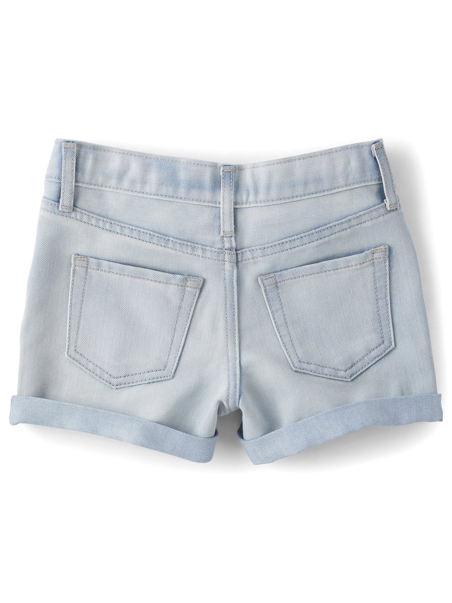 The Children's Place Girls Roll Cuff Crochet Shortie Jean Short, Sizes 4-16