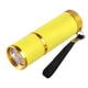 thumbnail image 2 of Luz de esmalte de uñas de mano Lámpara de secado rápido Secador de spa Secador de linterna Clavos operados por batería Art Mini Mano Torch Manicure Equipment Amarillo, 2 of 7