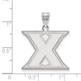 thumbnail image 2 of 14k White Gold LogoArt Xavier University Letter X Large Pendant Q4W003XU, 2 of 4