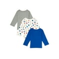 Garanimals Baby Boy Long Sleeve TShirts, 3Pack