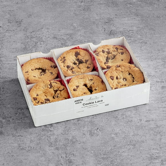 David's Cookies Annie's 6.5 oz. Heat & Serve Chocolate Chip Lava Cookie Cake - 24/Case