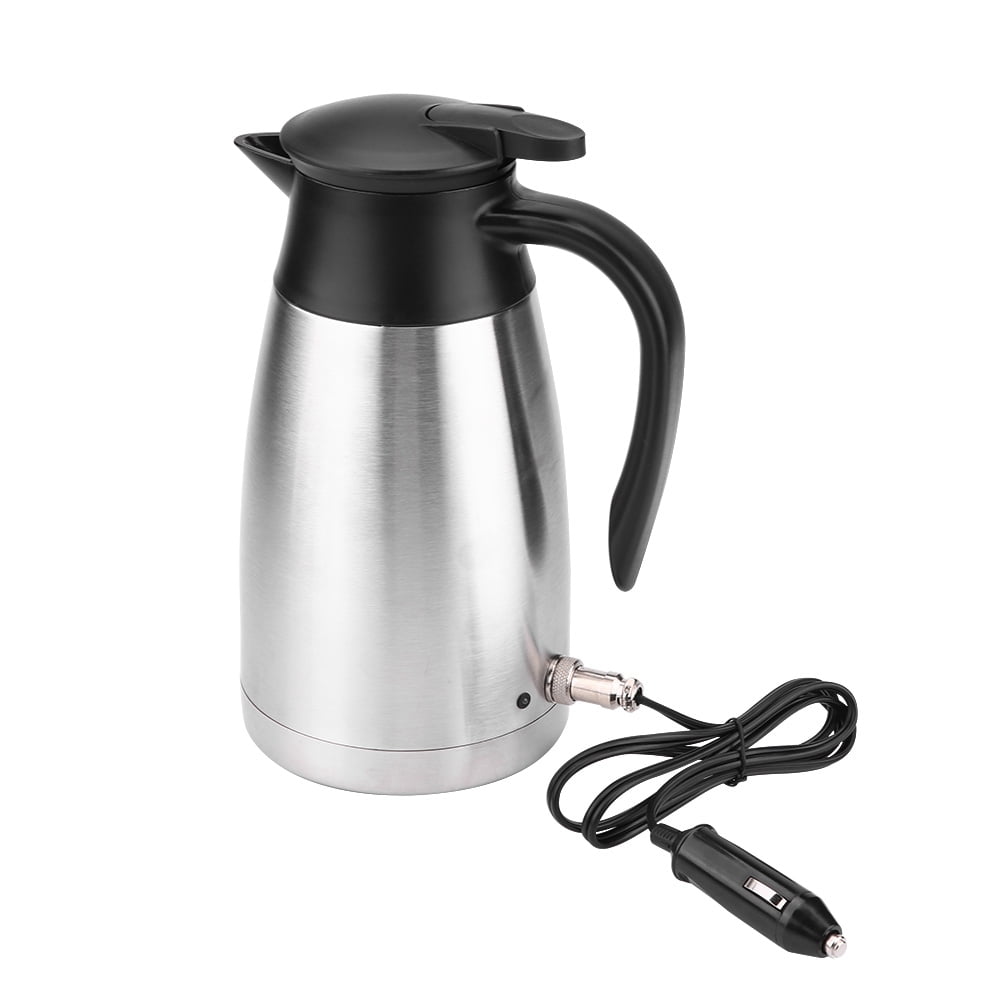 Mgaxyff Electric Kettle,1000ML 12V/24V Stainless Steel Electric Incar