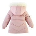 thumbnail image 4 of XXWXYD Baby Girls Hooded Winter Jacket Fleece Lined Warm Coat with Fau𝗑 F𝗎r Collar Baby Toddler Snowsuit Outerwear Cozy Soft Windproof Thick Winter Clothes for Cold Weather, 4 of 4