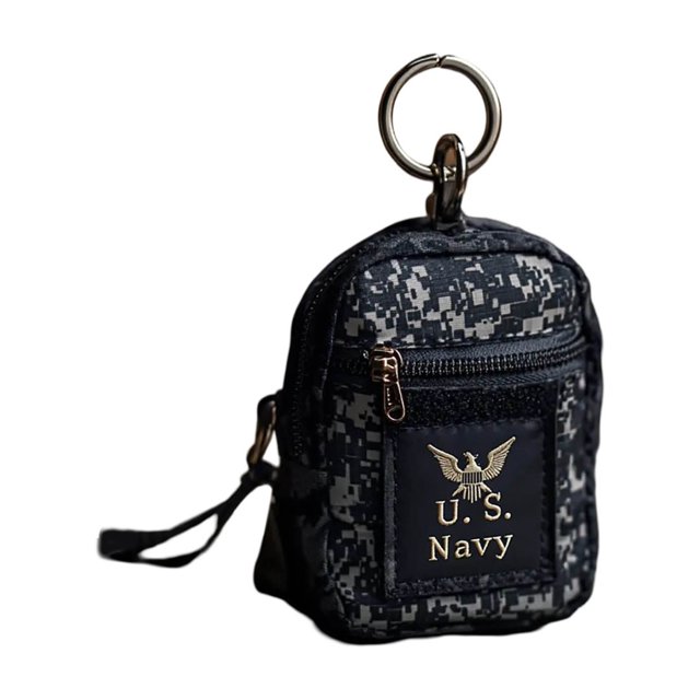 Mini Keychain Backpack With Carabiner Clip – Portable Key Organizer Holder Small EDC Pouch For Keys And Mini Accessories – Christmas Candy Garland Small Trees for Mantle Chandelier Teardrop