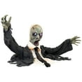 thumbnail image 4 of Northlight LED Lighted and Animated Zombie Halloween Decoration - 19" - White Lights, 4 of 9