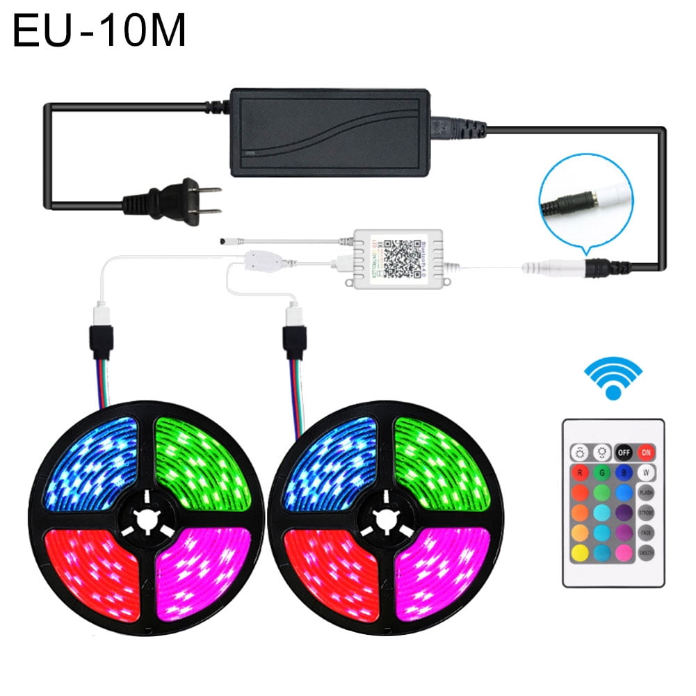 Mpeace 5/10m Smart Color Changing LED Lights Strips Sync to Music Bedroom  Party Decor - Walmart.com